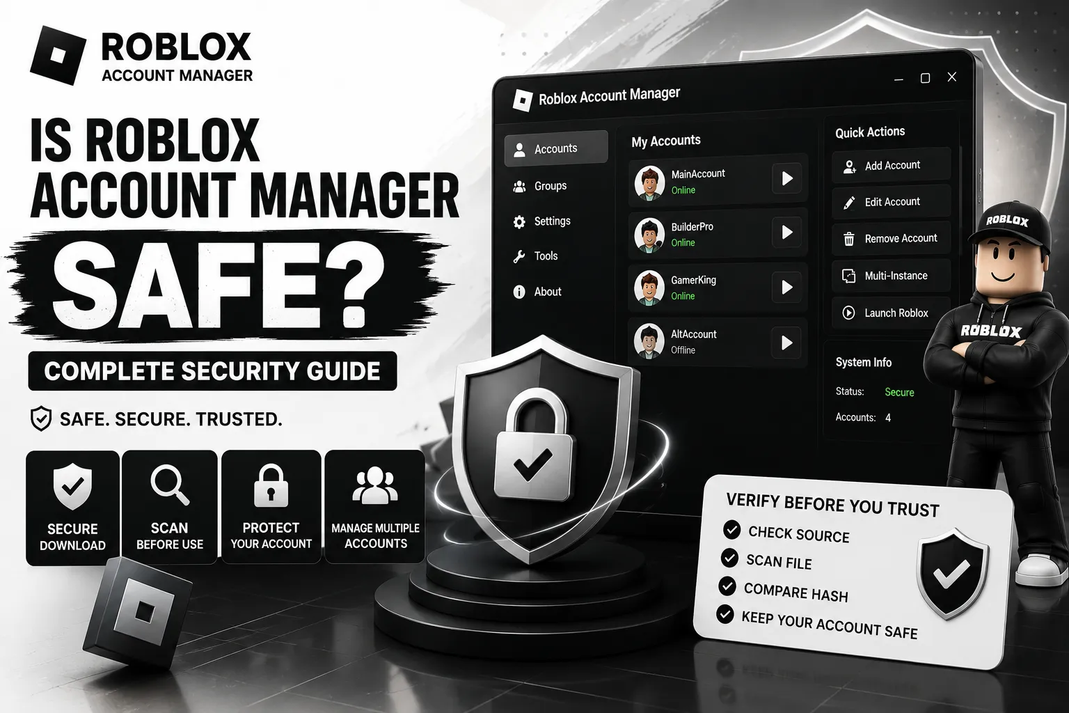 Is Roblox Account Manager Safe – Security Guide